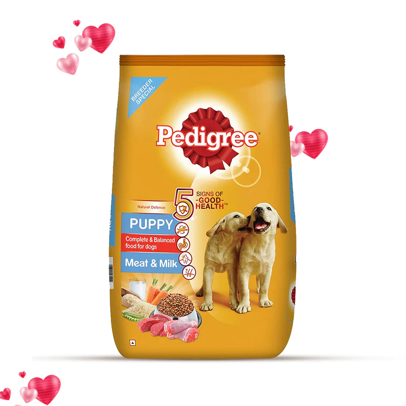 Pedigree Puppy Dry Dog Food - Meat & Milk 10kg